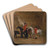 Foxhunting Scene by Benjamin Marshall Art Drink Coaster set