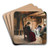 In der Bauernstube by Christian Maximilian Baer Art Drink Coaster set