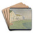 The Cliffs of Dover; The Cliffs at South Foreland by Alfred William Finch Art Drink Coaster set