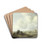 View on the Beach by Jacob Esselens Drink Coasters - set of 4