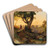 A Scene at Dusk with a View of the Othmarskirche in Mdling by Anton Hansch Art Drink Coaster set