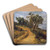 Die Ruine Liechtenstein bei Mdling by Ferdinand Georg Waldmller Art Drink Coaster set