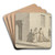 Linearperspectiven, anvendt paa Malerkunsten - Tavle VII,1 - Et mde p et gadehjrne by Christoffer Wilhelm Eckersberg Art Drink Coaster set Linearperspectiven, anvendt paa Malerkunsten - Tavle VII,1 - Et mde p et gadehjrne by Christoffer Wilhelm Eckersberg Art Drink Coaster set