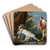 Venus And Adonis by Jacopo Amigoni Art Drink Coaster set