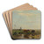 Meadow with Cows by the Water by Willem Maris Art Drink Coaster set Meadow with Cows by the Water by Willem Maris Art Drink Coaster set