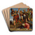 The Way to Calvary by Domenichino Art Drink Coaster set