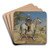 A horseman by a Jerusalem Gate by Gustav Bauernfeind Art Drink Coaster set