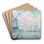 Canal of Overschie by Paul Signac Art Drink Coaster set Canal of Overschie by Paul Signac Art Drink Coaster set