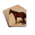 Study of a Horse by Maksymilian Gierymski Drink Coasters - set of 4