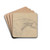 Head and neck of a horse facing right by Sawrey Gilpin Drink Coasters - set of 4