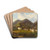 View of Schloss Gutenstein by Carl Hasch Drink Coasters - set of 4