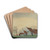 Landschap met hoeve by Lon Spilliaert Drink Coasters - set of 4 Landschap met hoeve by Lon Spilliaert Drink Coasters - set of 4