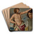David with the head of Goliath by Giovanni Andrea Sirani Art Drink Coaster set