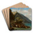 View of Tangier from the Seashore by Eugne Delacroix Art Drink Coaster set