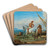 Naples, The Horses Bath by Johann Adam Klein Art Drink Coaster set