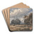 Shepherding the Flock, Windy Day by David Cox Art Drink Coaster set