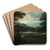 Landscape with resting shepherds by Giovanni Francesco Grimaldi Art Drink Coaster set Landscape with resting shepherds by Giovanni Francesco Grimaldi Art Drink Coaster set