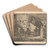 Mannen bij een trap by Marius Bauer Art Drink Coaster set