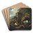 Gypsy Camp in a Roman Ruin by Johann Heinrich Roos Art Drink Coaster set