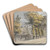 View of a House. by James Miller Art Drink Coaster set View of a House. by James Miller Art Drink Coaster set