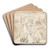 Bauerntanz in der Sennhtte by Ernst Ludwig Kirchner Art Drink Coaster set