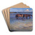 Horses Cooling Themselves in Water by Nils Kreuger Art Drink Coaster set Horses Cooling Themselves in Water by Nils Kreuger Art Drink Coaster set