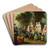 A game inthe castle park by Franois Octavien Art Drink Coaster set