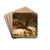 Ducks and ducklings by a pond by John Frederick Herring Snr. Drink Coasters - set of 4 Ducks and ducklings by a pond by John Frederick Herring Snr. Drink Coasters - set of 4