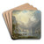 In the Sierras by Albert Bierstadt Art Drink Coaster set In the Sierras by Albert Bierstadt Art Drink Coaster set