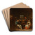 Kroscene med festende bnder by Egbert Van Heemskerck Art Drink Coaster set