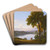 View Of Lake Nemi by Nicolas-Didier Boguet Art Drink Coaster set View Of Lake Nemi by Nicolas-Didier Boguet Art Drink Coaster set