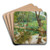 In the Sattelbach near Heiligenkreuz by Eduard Zetsche Art Drink Coaster set