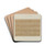 Shaker Bedspread by George Constantine Drink Coasters - set of 4