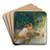 Young Bathers In A Fountain by Albert-Auguste Fouri Art Drink Coaster set Young Bathers In A Fountain by Albert-Auguste Fouri Art Drink Coaster set