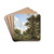 Landscape near Hilversum by Georgius Jacobus Johannes van Os Drink Coasters - set of 4 Landscape near Hilversum by Georgius Jacobus Johannes van Os Drink Coasters - set of 4