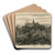 Gezicht op een kasteel bij nacht by Theo van Hoytema Art Drink Coaster set Gezicht op een kasteel bij nacht by Theo van Hoytema Art Drink Coaster set
