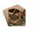 Landscape with houses by Tadeusz Makowski Drink Coasters - set of 4 Landscape with houses by Tadeusz Makowski Drink Coasters - set of 4