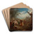 Troops on the March by Jean-Baptiste Pater Art Drink Coaster set Troops on the March by Jean-Baptiste Pater Art Drink Coaster set