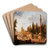 Le Jardin du Muse des monuments franais, ancien couvent des Petits-Augustins by Hubert Robert Art Drink Coaster set