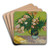 Oleanders by Vincent van Gogh Art Drink Coaster set