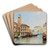 Venice by Arthur Joseph Meadows Art Drink Coaster set