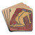 Cave of the Golden Calf; Kneeling Figures by Spencer Frederick Gore Art Drink Coaster set