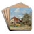 Le faucheur prs de la ferme by Paul Dsir Trouillebert Art Drink Coaster set