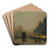 Reekie, Glasgow by John Atkinson Grimshaw Art Drink Coaster set