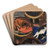 Majong und Chilly (Hunde) by Max Beckmann Art Drink Coaster set
