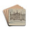 Cast Iron Gate and Fence by Al Curry Drink Coasters - set of 4 Cast Iron Gate and Fence by Al Curry Drink Coasters - set of 4