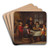 Prayer before the meal by Egbert Van Heemskerck Art Drink Coaster set