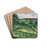 The Tree by the Bend by Paul Czanne Drink Coasters - set of 4 The Tree by the Bend by Paul Czanne Drink Coasters - set of 4