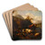 Landscape by Johann Heinrich Roos Art Drink Coaster set