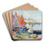 Bateaux Et Dbardeurs by Paul Madeline Art Drink Coaster set